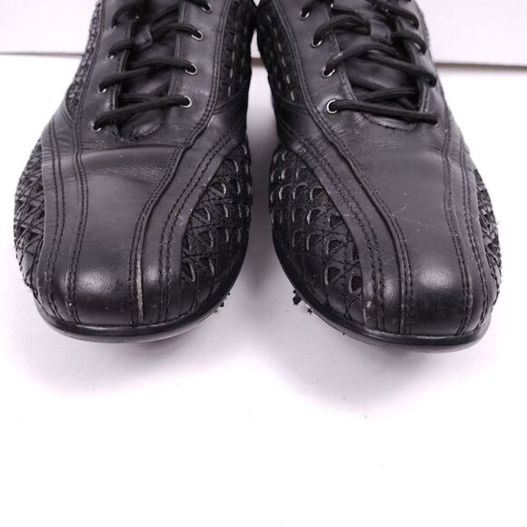 *FLAW* CALLAWAY Farra Women's Leather Golf Spikes Shoes Size 9.5 W473-02 Black - Picture 3 of 11